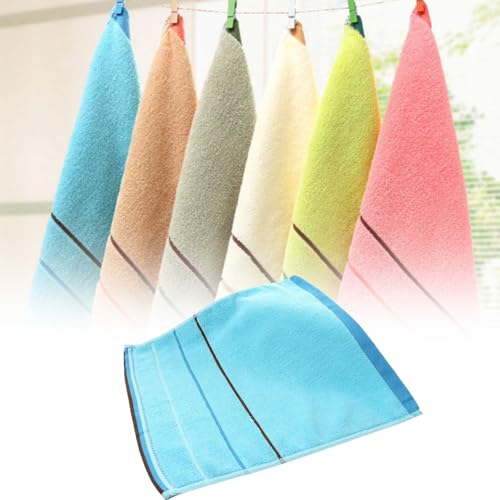 Cotton Fingertip Towels, Decorative Terry Bathroom Towels, Extra-Absorbent Soft, (6 Set)