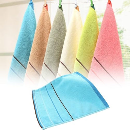 Cotton Fingertip Towels, Decorative Terry Bathroom Towels, Extra-Absorbent Soft, (6 Set)