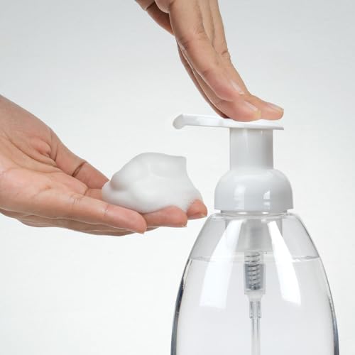 Ginger Lily Farms 2-Pack/12 oz Foaming Soap Dispenser, Plastic | for Hands, Body & Hair, Moisturizing Wash, Salon Wash, Spa Cleanser, Salon & Spa Essentials, Manicure & Pedicure Supplies - style: 12 Oz Clear