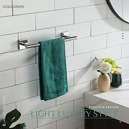 KOKOSIRI Hand Towel Bar 12 Inch Bathroom Towel Holder for Bath Kitchen Toilet Cabinet Chrome Stainless Steel B4005CH-L12 - color: Polished Chrome, size: 12-Inch