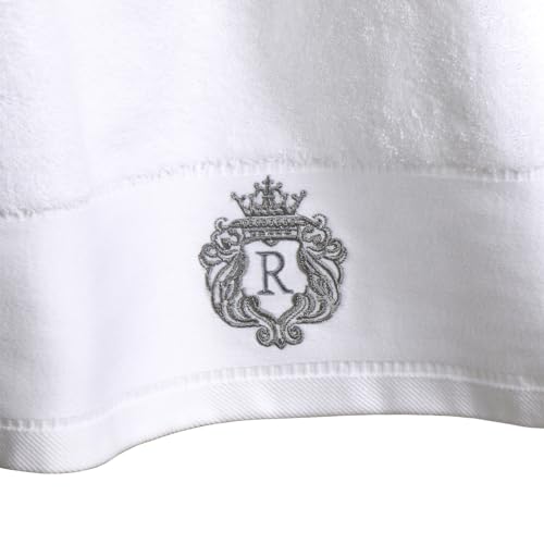 Luxury Bathroom Super Soft and Highly Absorbent Premium 100% Cotton Bath Towel Set for Gifts (White-R) - color: White-r