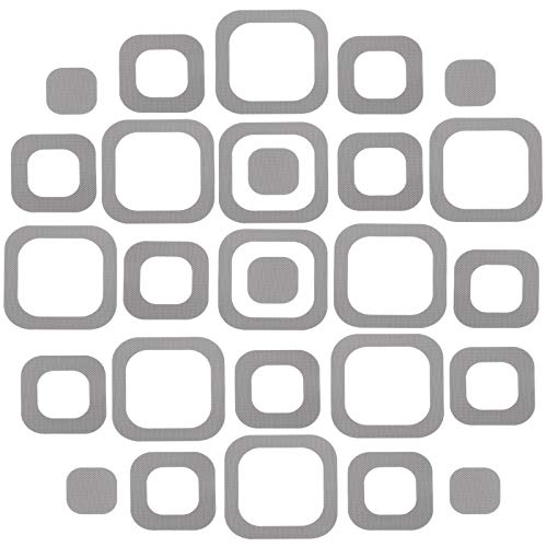20 Pieces Adhesive Square Bath Treads Non-Slip Bathtub Stickers Non Slip Traction to Tubs Bathtub Stickers Adhesive Decals Appliques for Bath Tub Showers, Pools, Boats, Stairs (Gray) - color: Gray