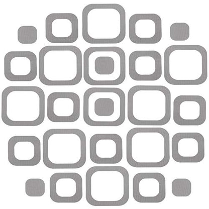 20 Pieces Adhesive Square Bath Treads Non-Slip Bathtub Stickers Non Slip Traction to Tubs Bathtub Stickers Adhesive Decals Appliques for Bath Tub Showers, Pools, Boats, Stairs (Gray) - color: Gray