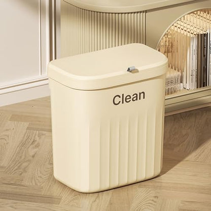 Kitchen Waste Bin Hanging Countertop Trash Can with Lid 8.5 / 12L Wall Mounted Recycling Garbage Basket for Bathroom Decor Garbage Basket for Bathroom