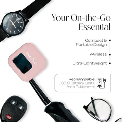 Mondano UV-C Toothbrush Sanitizer and Holder, Toothbrush Case - Manual/Electric Toothbrush Cover for Any Toothbrush Head - Rechargeable Toothbrush Travel Case, Tooth Brush Cover Cap for Home - color: Pastel Pink