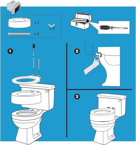 Carex Toilet Seat Riser, Round Raised Toilet Seat Adds 3.5 inches to Toilet Height, for Assistance Bending or Sitting, 300 Pound Weight Capacity Toilet Riser - style: Round