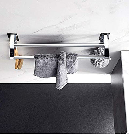 Towel Rack Handrail Grab Railshome Bathroom Safety Handicap Bar Wall Mounted Toilet Handrailswith Double Polebathroom Bars for Elderly D