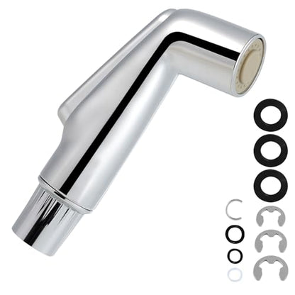 Hygie Rinse Universal Fit Kitchen Sink Spray Attachment, Silver Chrome | NSF/ANSI/CAN 372 Certified, Kitchen Sink Side Sprayer Head Compatible with Delta, Moen, Kohler and OEM Brands Spray Head - color: Chrome, style: Nozzle Head Only