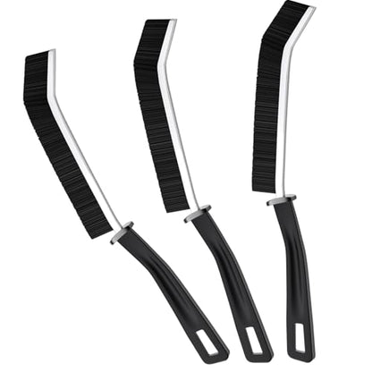 Slim Gap Cleaning Brushes, 3 Piece Black Set