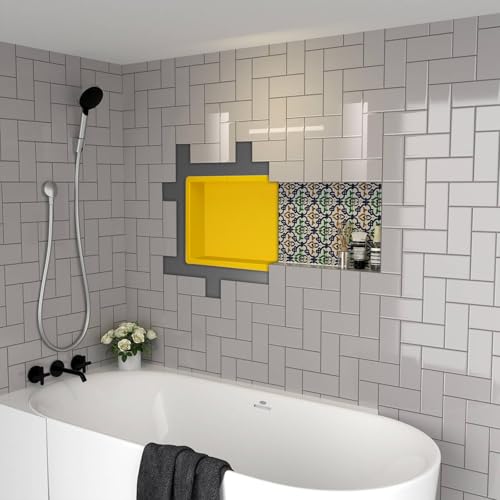 Extra Large Shower Niche 16"X40"(Inside 38" x 14") in Waterproof - Ready Tile Shower Niche Shelf and Easy Installation for Bathroom Niche Storage - Long Niche Wall Insert