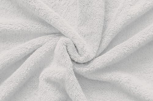 American Veteran Towel, 100% Cotton Turkish 6 Piece Towel Set, Luxury Towels Set of 6 for Bathroom Essentials, 2 Bath Towels 2 Hand Towels 2 Washcloths, Silver Grey - color: Silver Grey, size: XL 6PC