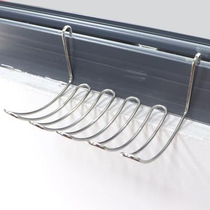 4.7 Inch Length 201 Stainless Steel Wall Mounted Dish Rack for Storing Cloths Sponges Soap Combs