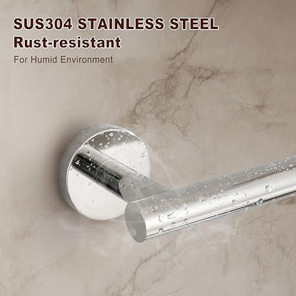 SEIDO Towel Holder Chrome with 15.6" Usable Length, 304 Stainless Steel Bathroom Towel Bar, 18 Inch Towel Racks for Bathroom & Kitchen, Polished Chrome - color: Polished Chrome, size: 18 Inch