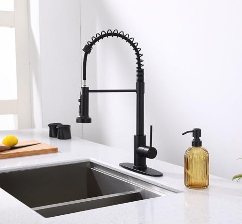 16 OZ Amber Glass Soap Dispenser, Amber Stripe Bathroom Hand Soap Dispensers with Stainless Steel Matte Black Pump,Brown Glass Kitchen Hand Soap Dispenser with Matte Black Pump - color: Matte Black +Amber, size: 1-Pack