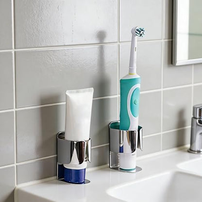 Electric Toothbrush Holder, Silver, Wall Mount | 2 Pack - color: Silver2pack