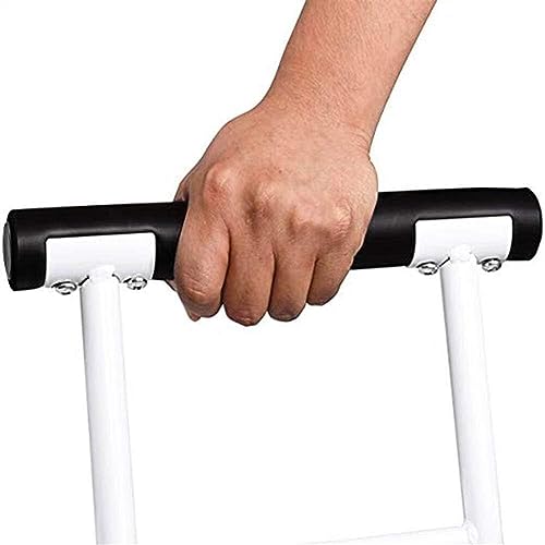 Toilet Safety Rail Grab Bar with Padded Arms & Magazine Rack - Bathroom Assist Handle for Elderly & Disabled, Non-Slip Support Aid for Safe Toileting