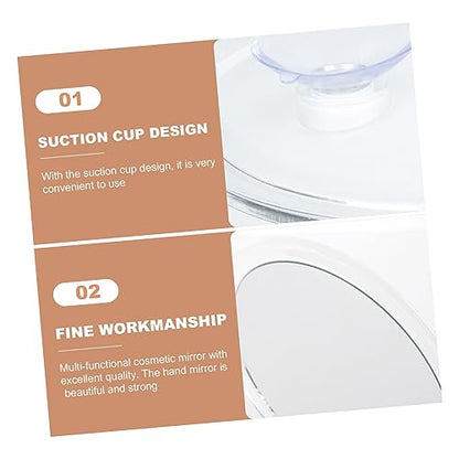 VICASKY Bathroom Mirror Suction Cup 15x Magnifying Makeup Mirror Led Lighted Anti-Fog Compact