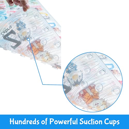 Cute Cartoon Non-Slip Bath Mat for Tub - Anti-Slip Kids Bathtub Mat, Slip-Resistant Shower Mat for Bathroom Safety, 35 X 15.3 Inch, Easy to Clean (Animals) - color: Animals