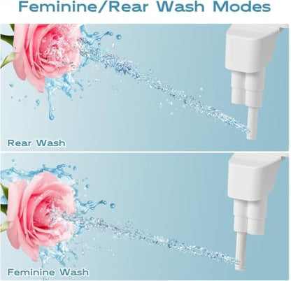 Ultra-Slim Bidet Dual Mode Bidet Attachment for Toilet, Bidet Toilet Seat Attachment with Pressure Controls(Feminine/Posterior Wash),Easy to install Design Non-Electric Bidet