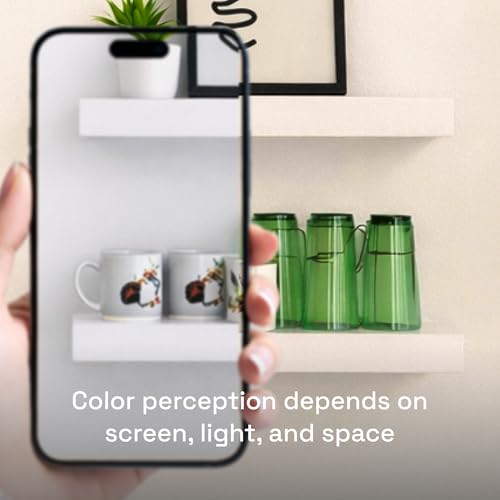 Solid Wood Floating Shelves for Wall 30 Inches Long, White Wooden Shelf | Real Wood, 30 Inch, Bathroom Shelf Large, Heavy Duty, Wall Mounted, Kitchen Bedroom Thick, White Finish, 30W × 6.7D, Set of 2 - color: White, size: 30 Inch