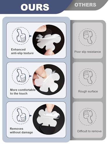 Secopad Non-Slip Bathtub Stickers Safety Bathroom Tubs Showers Treads Adhesive Decals Scraper (White Snowflake) - color: White