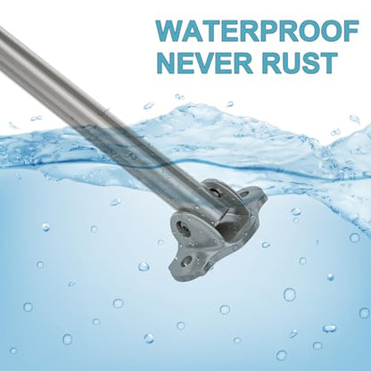 Curved Shower Curtain Rod, Adjustable 40-72 Inches, Nickel | Easy Installation, Rust proof, Expandable Curved Shower Rods for Bathroom, Need to Drill - color: Brush Nickel