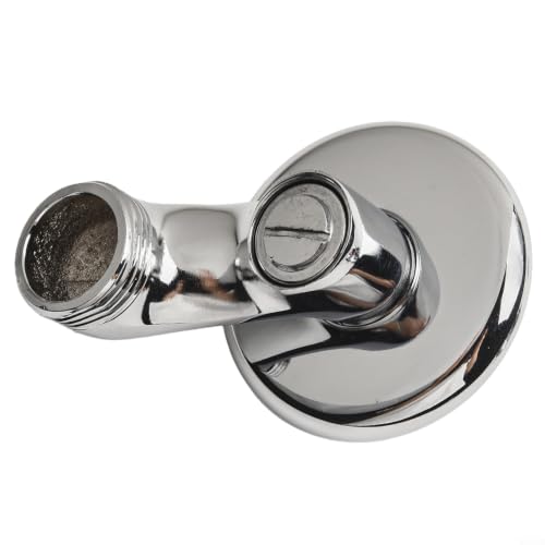 Adjustable Shower Arm Holder 304 Stainless Steel Angle Adapter for Handheld Head - G1/2 Swivel Ball Joint Mount Bracket Silver