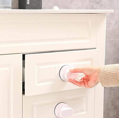 Glass Handle, Suction Cup Handle for Bathroom, Cabinet, Terrace Sliding Doors, Shower Rail. No Hole Punching - color: Small white