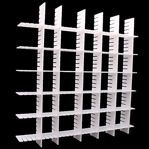 12Pcs Adjustable Drawer Dividers 0.1Inch Thickness DIY Grid Dividers 40x5cm Plastic Organizer Separator for Socks Underwear Makeup Cosmetic Clothes
