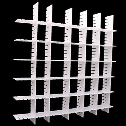 12Pcs Adjustable Drawer Dividers 0.1Inch Thickness DIY Grid Dividers 40x5cm Plastic Organizer Separator for Socks Underwear Makeup Cosmetic Clothes