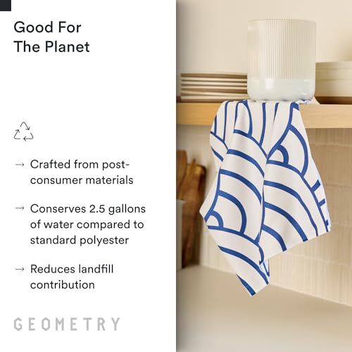 GEOMETRY Kitchen Tea Towels - Quick Dry Microfiber Dish Towels for Kitchen Every Bloom, 18" x 30" 2 Pack - color: Every Bloom, style: Kitchen Towel - Double