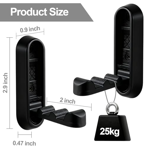 6 Pack Folding Wall Hooks – Heavy Duty Black Coat Hooks, Foldable Zinc Alloy Wall Mount Hooks for Hanging Coats, Hats, Towels, Bags, Keys, Robes, Christmas Socks & Wreaths – Holds up to 55 lbs - color: Black 6 Pack