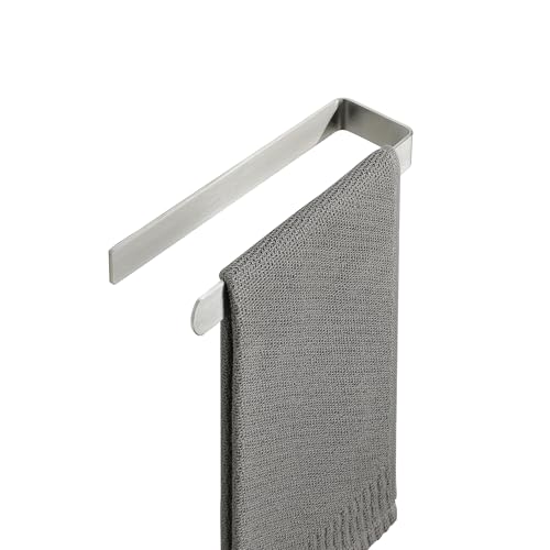 Alise Hand Towel Holder Self Adhesive Towel Bar for Bathroom,Brushed | Towel Hanger for Bathroom,SUS304 Stainless Steel Towel Rack for Kitchen Under Sink Cabinet Wash Basin Side,No Drilling - color: Brushed
