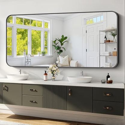 Koonmi Bathroom Wall Mirror,30x71 Inch Large Vanity Mirror for Over Sink - size: 71"L x 30"W