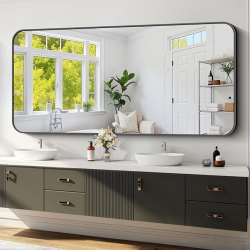 Koonmi Bathroom Wall Mirror,30x71 Inch Large Vanity Mirror for Over Sink - size: 71"L x 30"W