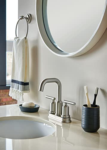 Moen DN0786BN Iso Bathroom Hand Towel Ring, Brushed Nickel