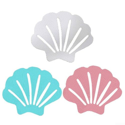 Anti Slip Bath Stickers For Shower Floor Safety, Non Slip Grip Tape Strips, Clear Textured Decals For Bathtub, 12 Pieces Shell Shape(Clear) - color: Clear