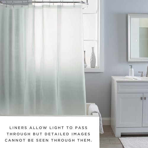 Bath Bliss 2 Pack PVC Heavy Weight Shower Curtain Liner | 4G | 70" x 72" | Rust Resistant Copper Grommets | Magnetic Hem | Mint - color: Mint