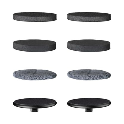 4 Pcs Replacement Pads for Fanttik Flip G9 Pro Electric Spin Scrubber, Suitable for Fanttik Flip G9 Pro Electric Scrubber Only, Brush Accessories for Bathroom, Shower, Kitchen Floor