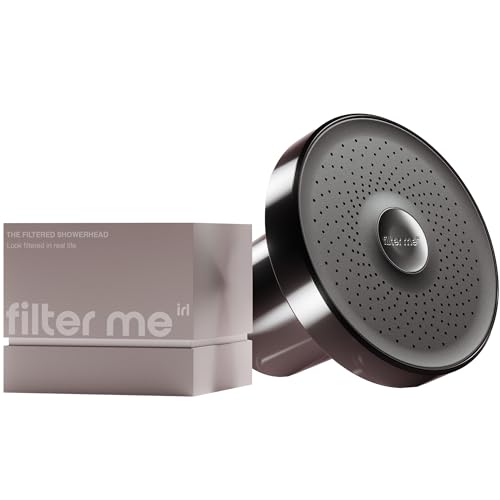Filter Me IRL Filtered Shower Head - Removes Chlorine, Hard Minerals & Harmful Substances - Reduces Hair Fall, Acne & Breakouts - Improve Skin & Hair Health, Premium Water Pressure Showerhead | Black - color: Black