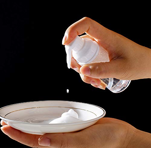 6 Pcs Empty Foam Pump Bottle 1oz/30ml Travel Size Plastic Pump Bottle Soap Bottle Portable Small Hand Sanitizer Dispenser Bottles, Refillable Clear Instant Foaming Bottles for Hand Lotion Shampoo - size: 1oz/30ml