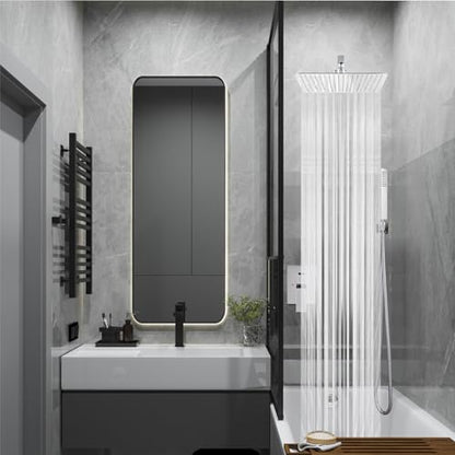Midanya Shower Faucet Set with Handheld Sprayer,10 Inch,Polish Chrome | Rough-in Shower Valve and Trim Kit Included,Square Rain Head,Wall Mount Shower System,All Metal,Bathroom - color: Chrome, size: 10 Inch