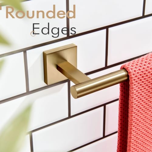 KOKOSIRI Bathroom Towel Bar Hand Towel Holders Wall Mount Toilet Kitchen Cabinet Paper Holder Stainless Steel Bath Hardware Champagne Bronze, B3008CPG - color: Champagne Bronze, size: 1 Pack