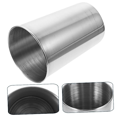 Stainless Steel Tumbler Cup Multipurpose Drinking Glass for Water Juice and Beverages Elegant Silver Design for Bathroom and Home Use - size: 8.50X6.00X6.00CM