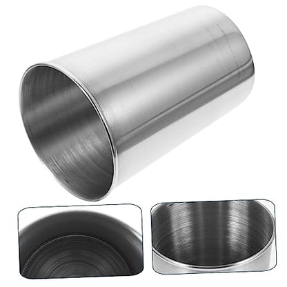 Stainless Steel Tumbler Cup Multipurpose Drinking Glass for Water Juice and Beverages Elegant Silver Design for Bathroom and Home Use - size: 8.50X6.00X6.00CM