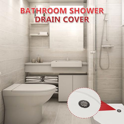 Enhon 1 Pack 4-1/4 Snap in Shower Drain Cover | Round Strainer Drain Grid, Bathroom Shower Grate Cap Replacement for Hair Catcher, Stainless Steel
