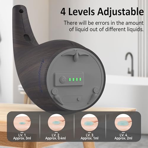 Automatic Soap Dispenser, Touchless Rechargeable Soap Dispenser 10 oz - color: Dark Walnut