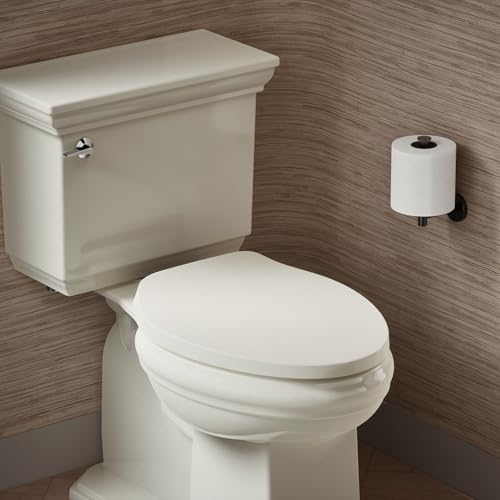 Kohler K-28004-96 Drift ReadyLatch Quiet Close Elongated Toilet Seat, Biscuit - color: Biscuit, size: L 15.0 x W 3.75 x H 21.12 (in.)