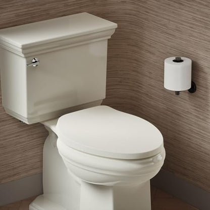 Kohler K-28004-96 Drift ReadyLatch Quiet Close Elongated Toilet Seat, Biscuit - color: Biscuit, size: L 15.0 x W 3.75 x H 21.12 (in.)