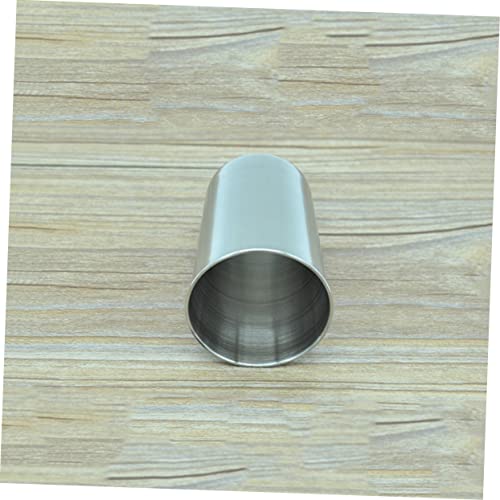 2pcs Stainless Steel Bathroom Cup Multi Use Tumblers for Toothbrushes Beverages and More Easy to Clean Silver Drinkware for Home and Travel - size: 6X6cm